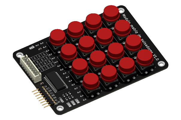 Módulo de mentorbit, matriz de pulsadores I2C