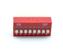 Interruptor DIP perfil horizontal 8 vías para PCB