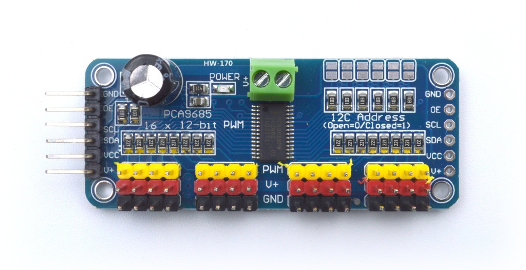 Módulo 16 canales de salida PWM para servomotor HW-170