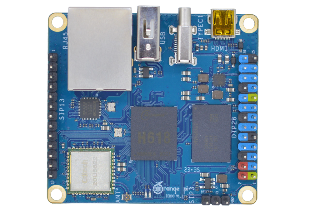 Orange Pi Zero 3, 1GB de RAM, Allwinner H618, WiFi, Bluetooth, Gigabit, Mini PC