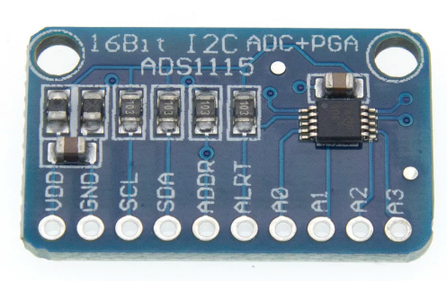 ADC 16 bits, 4 canales, ADS1115 I2C