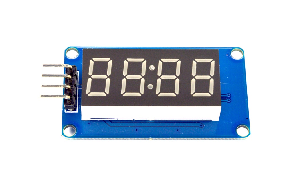 Módulo display 7 segmentos 4 dígitos front