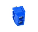 Conector 2 pines 2,54 mm para PCB azul KF301 side