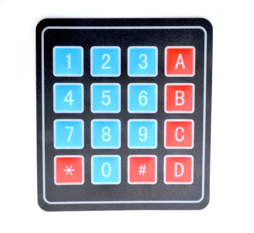 Teclado Membrana 4x4 16 teclas keypad