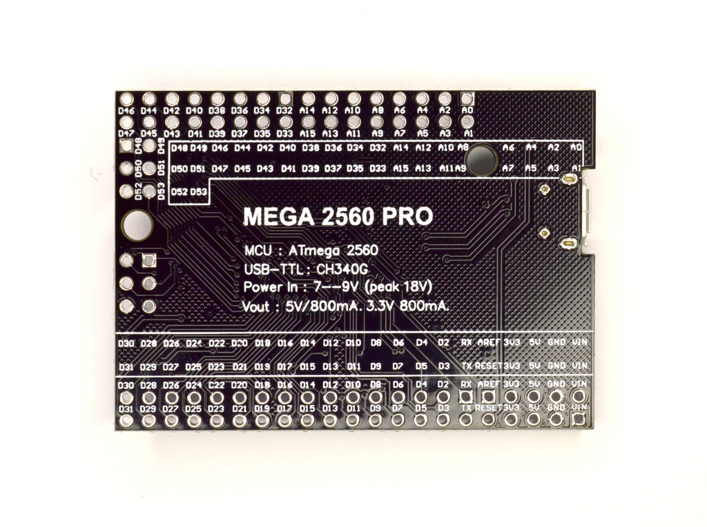 Arduino Mega mini ATmega2560 38x55mm botton