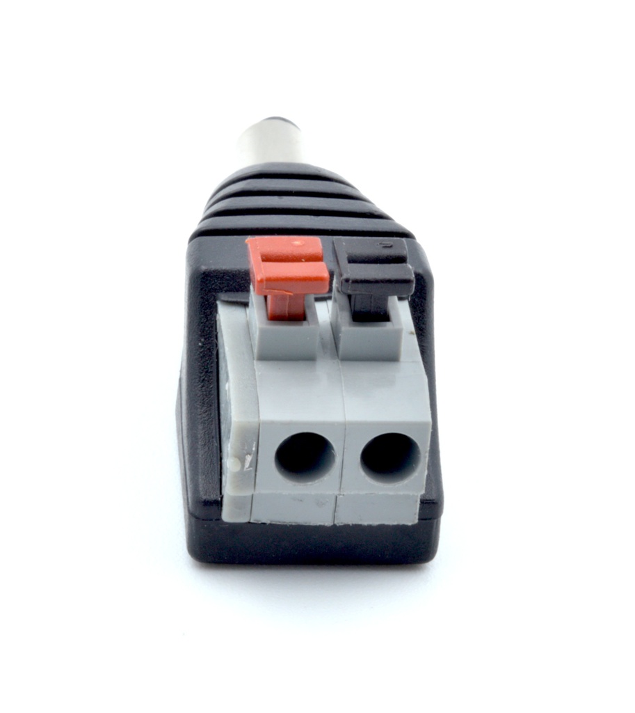 Conector DC Jack 5,5x2,1mm hembra botón