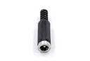 Conector DC Jack Hembra 5,5 x 2,1 mm con rosca