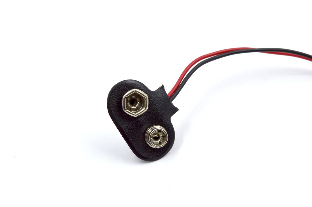 Adaptador pila 9V a DC Jack