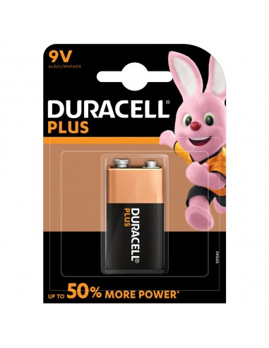 Duracell DUR01925  Pila Alcalina Plus Power 9V 6F22