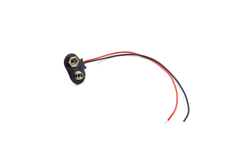 Adaptador pila 9V 6F22 sin conector DC