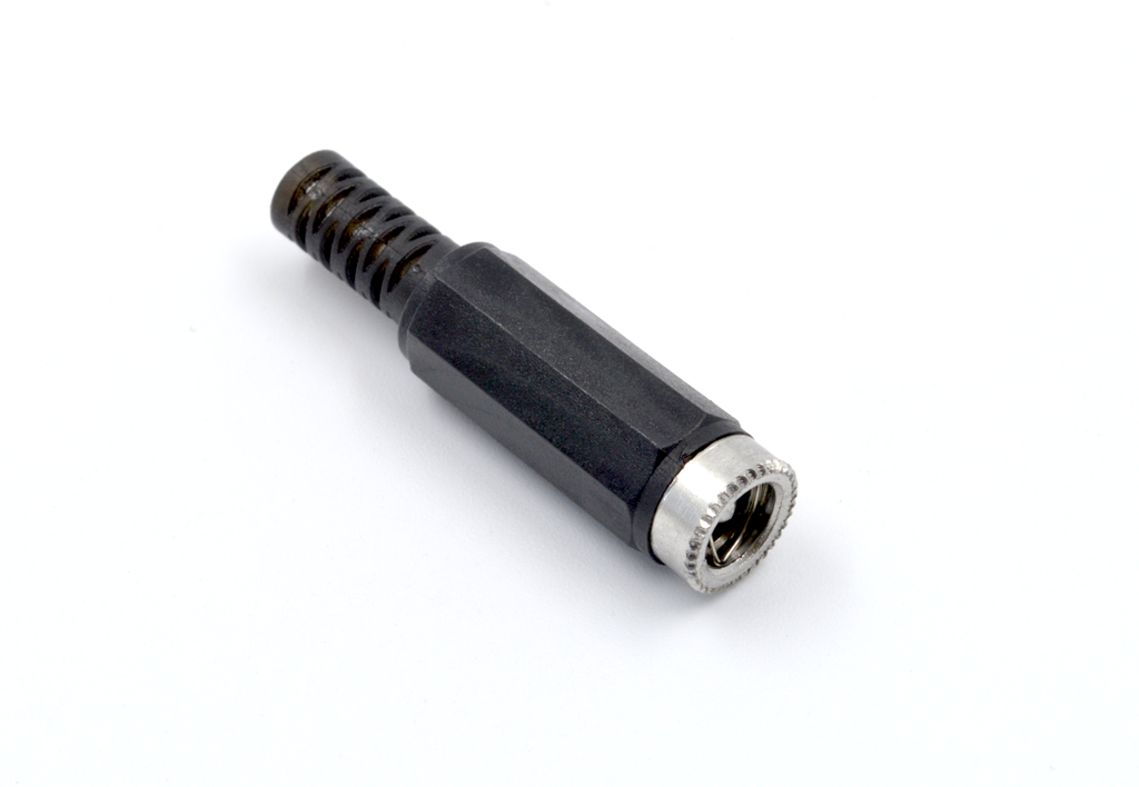 Conector DC Jack Hembra 5,5 x 2,1 mm con rosca