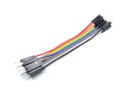 Set 10 cables Dupont 10 cm macho-macho