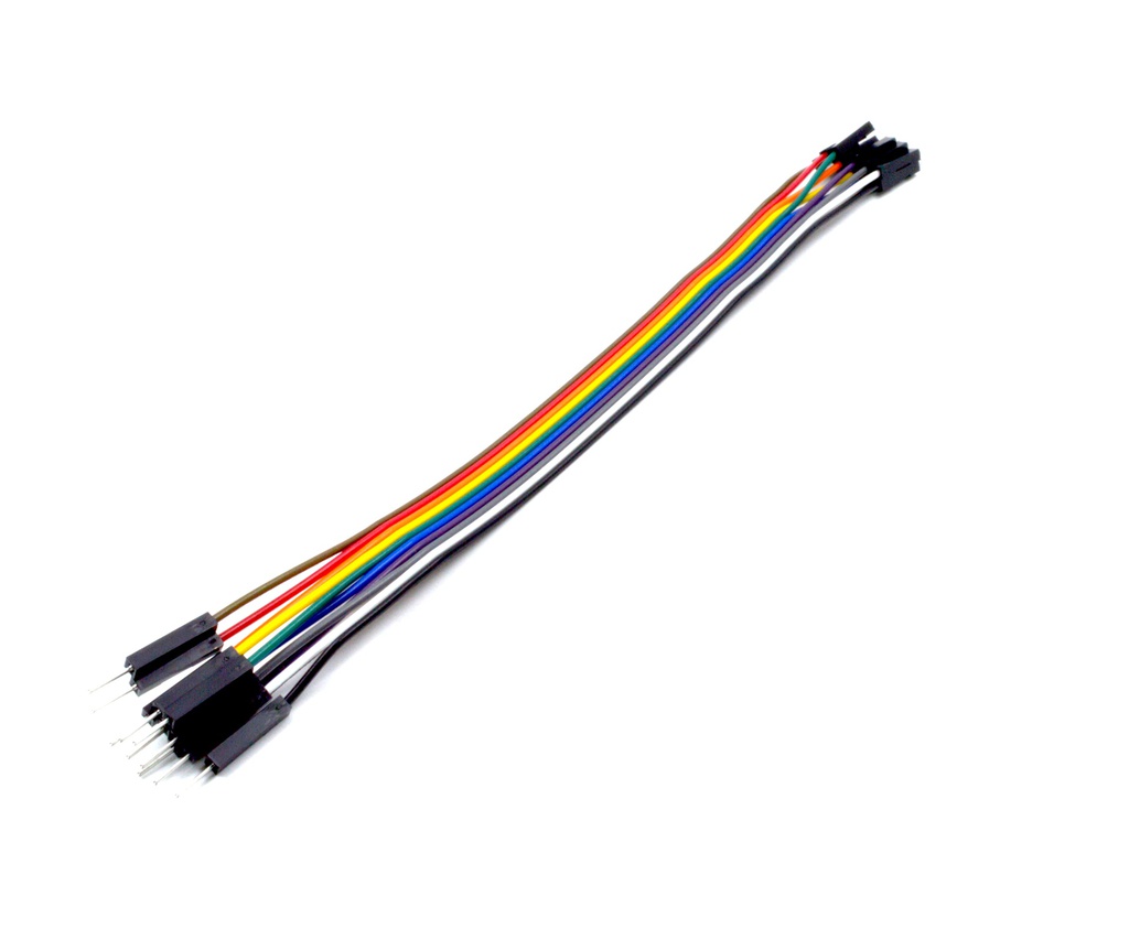 Set 10 cables Dupont 20 cm macho-macho