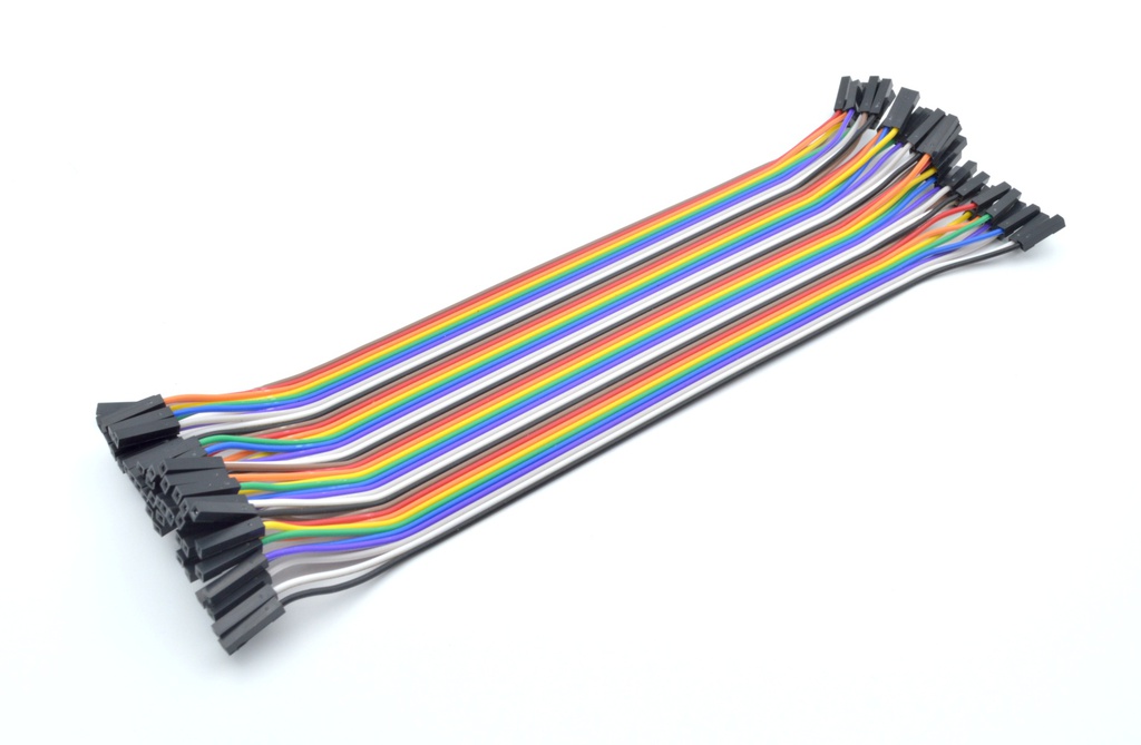 Set 40 cables Dupont 20 cm hembra-hembra