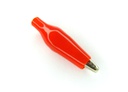 [00014649] Conector pinza cocodrilo 28 mm color rojo