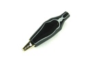 Conector pinza cocodrilo 28 mm color negro