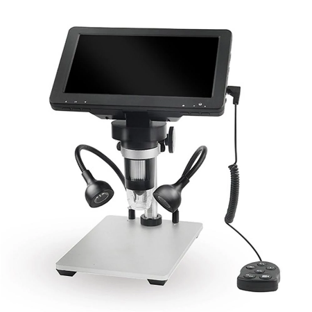 Microscopio digital con pantalla para reparación de equipos