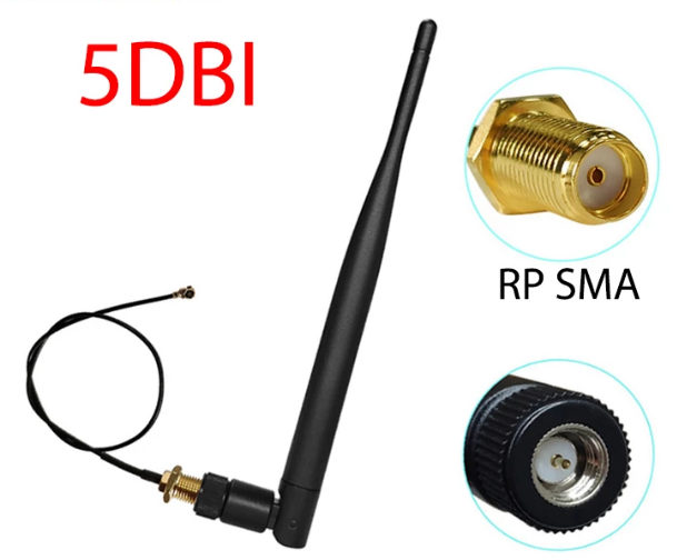 Antena LoRa pbx 868MHz 5dbi con conector RP SMA