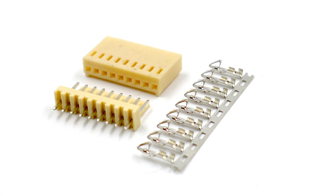 Conector KF2510 de 2,54mm - 9 pines Macho PCB + Hembra + Terminal crimpar