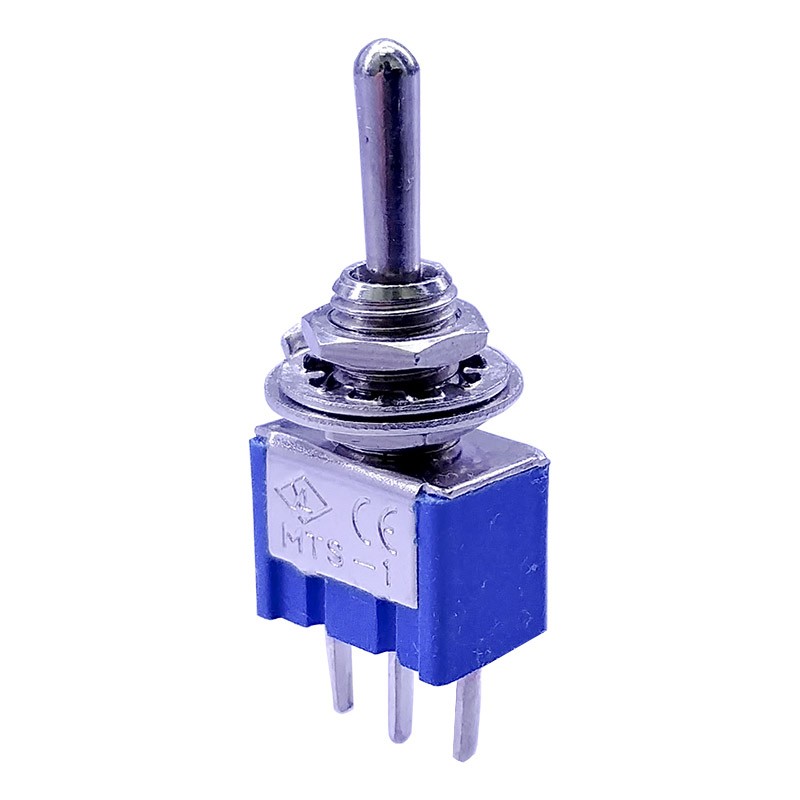 Mini interruptor de palanca de 5MM SMTS-102, 125V/3A, SPDT, 3 pines, 2 posiciones para PCB
