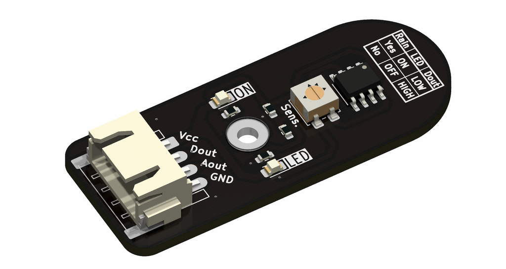 MentorBit módulo detector de lluvia