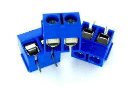 [00011266] Conector 2 terminales 5,00 mm para PCB azul KF301