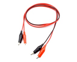 [00014564] Par de cables cocodrilo - cocodrilo 1m