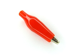 [00014649] Conector pinza cocodrilo 28 mm color rojo