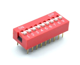 [00025515] Interruptor DIP perfil horizontal 9 vías para PCB
