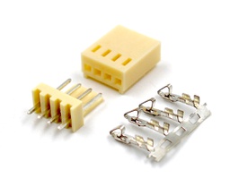 [00025799] Conector KF2510 de 2,54mm - 4 pines Macho PCB + Hembra + Terminal crimpar