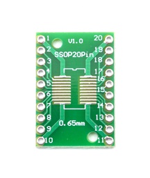 [00025959] Placa PCB adaptadora SOP20/SSOP20 SMD a THD