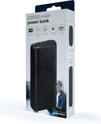 GEMBIRD POWERBANK 20000MAH - NEGRO